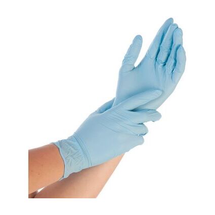 HYGOSTAR Nitril-Handschuh CONTROL, M, blau, gepudert