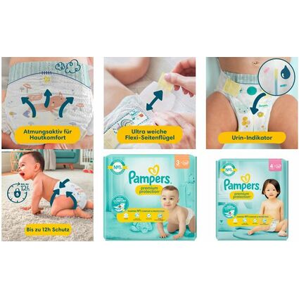 Pampers Windeln Premium Protection Gre 4 Maxi, 9-14 kg