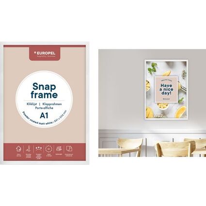 EUROPEL Plakatrahmen Premium+, DIN A3, wei