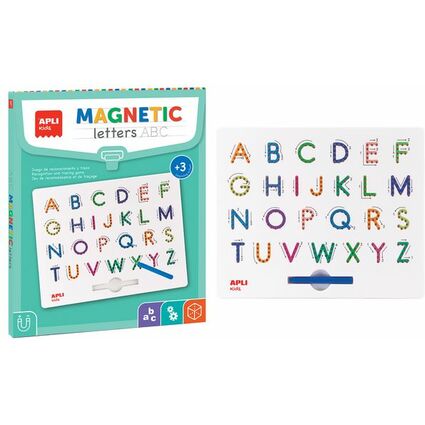 APLI kids Tableau magntique, "Magnets ABC lettres"
