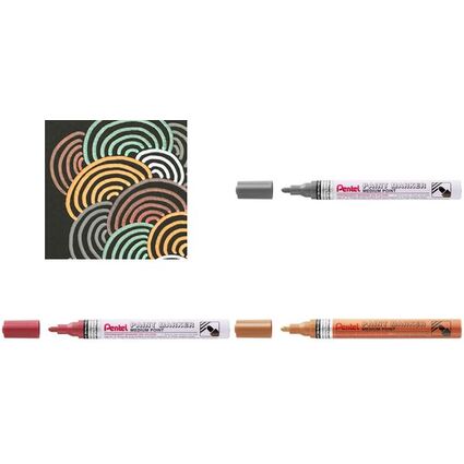 PentelArts Lackmarker MSP10, 1,0 mm, metallic-rot