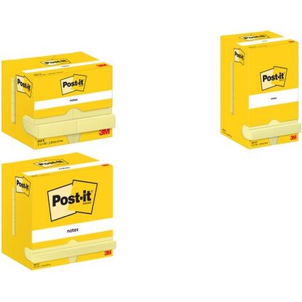 Post-it Notes Haftnotizen, 51 x 38 mm, gelb