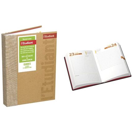 Oxford Agenda l'Etudiant KRAFT, 2025/2026, beige