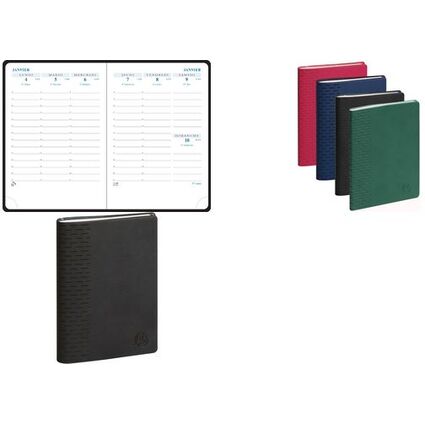 EXACOMPTA Agenda de poche SAS 13, 2025/2026, noir