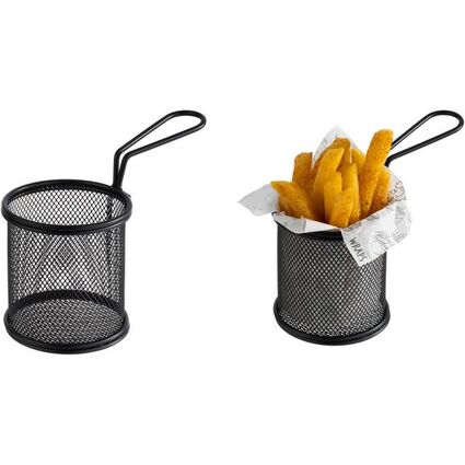 APS Servier-Frittierkorb SNACKHOLDER, 90 mm, schwarz