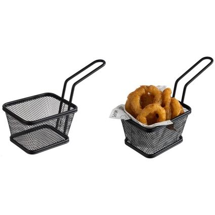 APS Servier-Frittierkorb SNACKHOLDER, 130 x 105 mm, schwarz