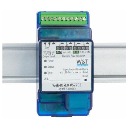 W&T Web-IO 4.0 Digital, 4 x In/Out, 10/100 BaseT, blau