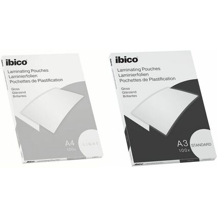 ibico Basics Laminierfolientasche, DIN A3, glnzend, 150 mic