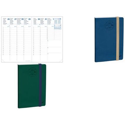 QUO VADIS Agenda Affaires SD, 2025/2026, 16 mois, bleu denim