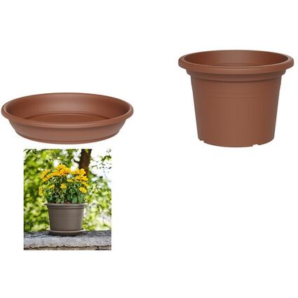 tera Pflanzgef "Basic Round", Durchm.: 350 mm, terrakotta