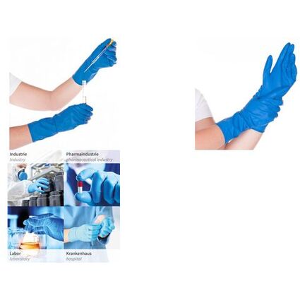 HYGOSTAR Chemikalien-Schutzhandschuh High Risk, blau, M