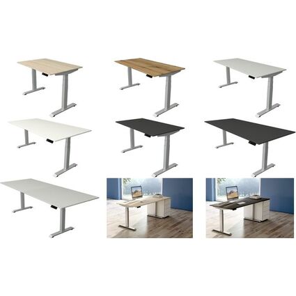 kerkmann Sitz-Steh-Schreibtisch Move 4, (B)1.200 mm, grau