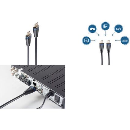 shiverpeaks BASIC-S HDMI Kabel, HDMI-A Stecker, 1,0 m