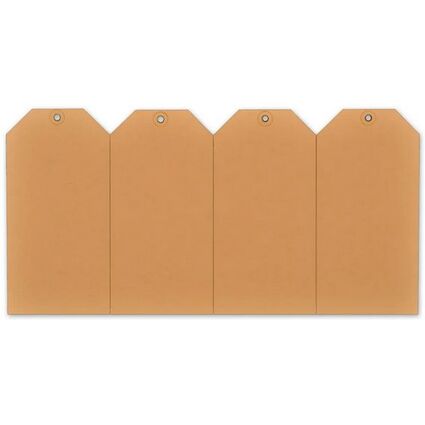 rillprint Warenanhnger, 40 x 80 mm, kraft braun