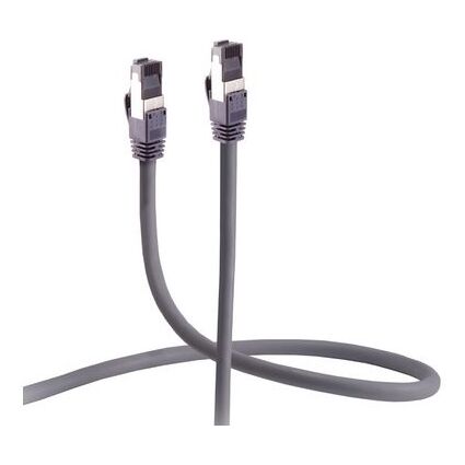 FLEXLINE Patchkabel Kat. 6A, U/FTP, trittfest, grau, 10,0 m