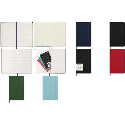 MOLESKINE Buchkalender 2026, Wochen, XL, Hardcover, blau