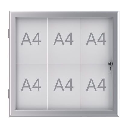 MAUL Schaukasten MAULexcite, 16 x DIN A4, Aluminium