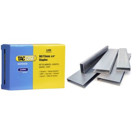 TACWISE Schmalrckenklammern 90/30 mm verzinkt, 5.000 Stck
