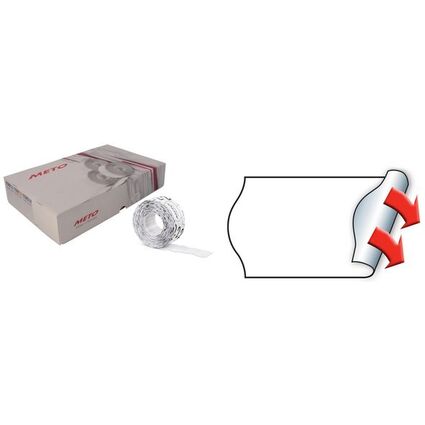 METO Etiketten fr Preisauszeichner, 32 x 19 mm, wei
