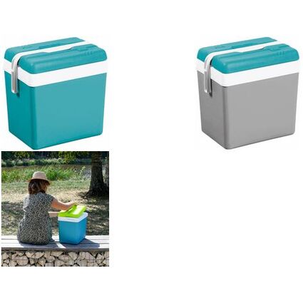 EDA Khlbox, Kunststoff, 24 Liter, grau / lagunenblau