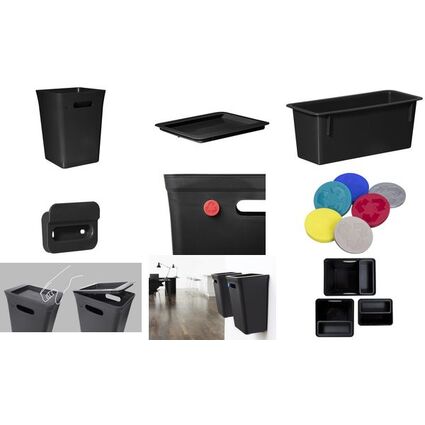 plast team Deckel AVEDORE, fr 15 Liter Mlleimer, schwarz