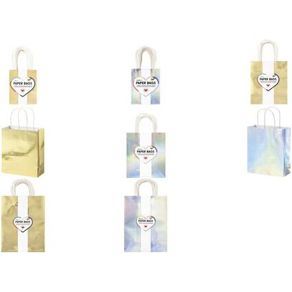 folia Papier-Tragetaschen IRISIEREND GLNZEND, Gre: M