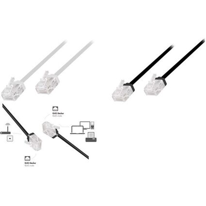 LogiLink Slim High-Flex Patchkabel, Kat. 6A, U/UTP, 15 m