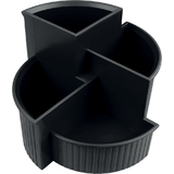 helit Multiköcher "the hub line", 4 Fächer, schwarz