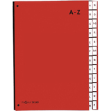 PAGNA pultordner Color, din A4, a - Z, 24 Fächer, rot