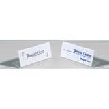 DURABLE Tisch-Namensschild, L-Form, aus Acryl, transparent
