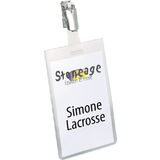 DURABLE Namensschild, oben geschlossen, mit Clip, 60 x 90 mm