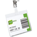 DURABLE Namensschild, oben geschlossen, mit Clip, 90 x 60 mm