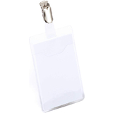 DURABLE Namensschild, Hochformat, mit Clip, transparent