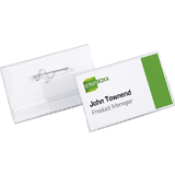 DURABLE Namensschild, mit Wellennadel, 75 x 40 mm