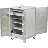 nobo multimedia Wagen, aus MDF, Metalltren, 4 Regalbden
