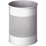 DURABLE papierkorb METALL, rund, 15 Liter, grau