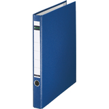 LEITZ Plastik-Ringordner, din A4, blau, 2 D-Ring-Mechanik