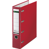 LEITZ Plastik-Doppelordner, fr 2 x A5 quer, 75 mm, rot