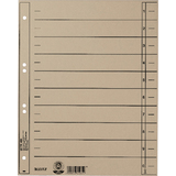 LEITZ Trennbltter, a4 berbreite, manilakarton 230g/qm,grau