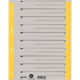 LEITZ Trennbltter, a4 berbreite, kraftkarton 230g/qm, gelb