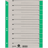 LEITZ Trennbltter, a4 berbreite, kraftkarton 230g/qm, grn