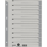 LEITZ Trennbltter, a4 berbreite, kraftkarton 230g/qm, grau