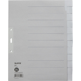 LEITZ Tauenpapier-Register, blanko, a4 berbreite, 12-teilig