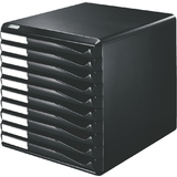 LEITZ schubladenbox Formular-Set, 10 Schbe, schwarz