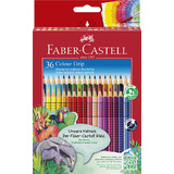 FABER-CASTELL dreikant-buntstifte Colour GRIP, 36er Etui