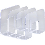 DURABLE Buchsttze TREND, Kunststoff, 3 Fcher, transparent