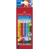 FABER-CASTELL dreikant-buntstifte Colour GRIP, 10er Etui