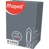 Maped Broklammern, galvanisiert, 32 mm, Gropackung