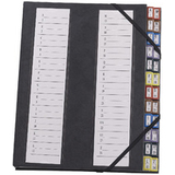 extendos pultordner 48.24, 24 Fcher, mit Eckspannergummi