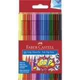FABER-CASTELL fasermaler GRIP, 10er Etui